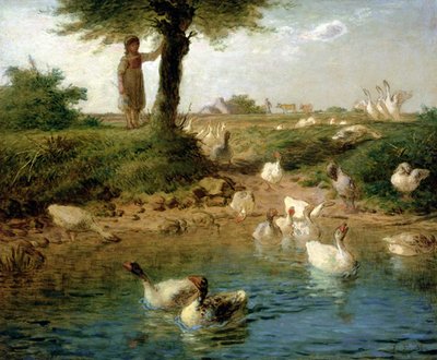 Die Gänsehirtin von Jean Francois Millet